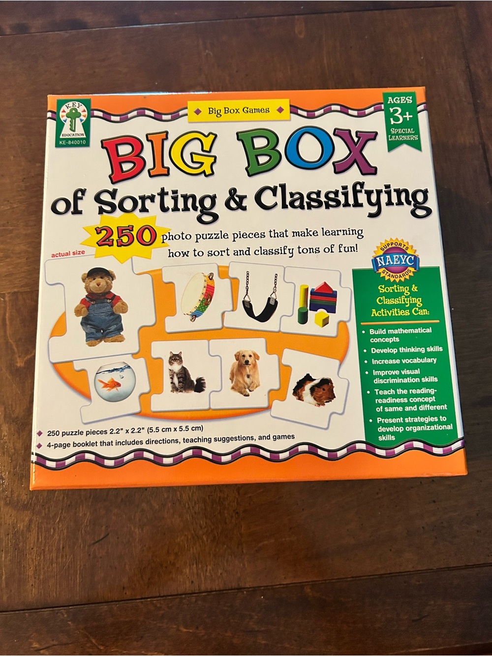 Key Education Big Box 250-Piece Educational Jigsaw Puzzle